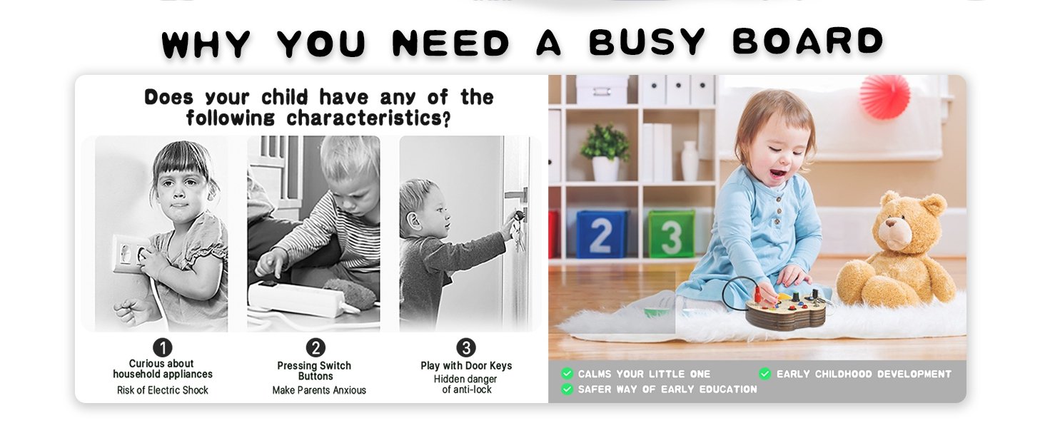 busy board sensory toys for autistic children