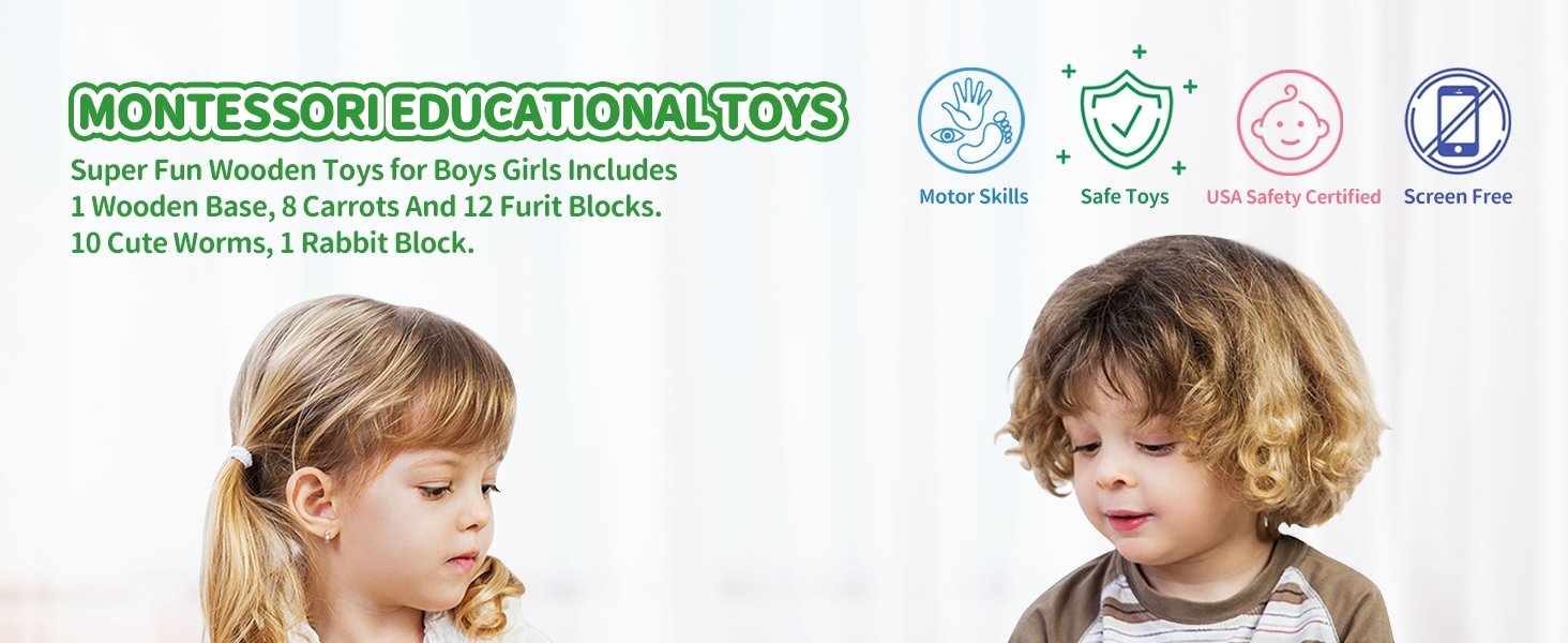 wooden educational preschool toy