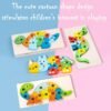 Wooden Toddler Puzzles for Kids Ages 3-5, Wooden Puzzles for Toddler, Montessori Toys for 3 Year Old Boys and Girls, 3-Pack Dinosaur Puzzles and 1-Pack Animal Wooden Puzzle