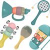 Montessori Musical Instruments for Babies and Toddlers Kids Musical Toy Set for Preschool Boys and Girls Christmas Birthday Gift (Set of 5)