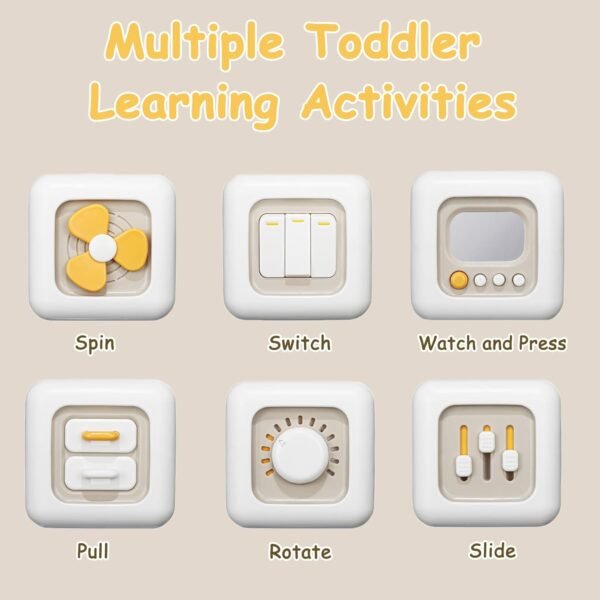 61c0jZfMb_L._AC_SL1500 Busy Cube Toys for 1 Year Old Boy, Montessori Toys for 1+ Year Old, Travel Sensory Toys for Toddlers 1-3, Learning Fine Motor Skills| 1st Birthday Gifts Boy 12 Months +