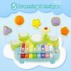 Kids Drum Set for Toddlers: 5 in 1 Baby Musical Instruments Musical Toys Children Drum kit Xylophone Microphone Piano Early Educational Learning Toy for Ages 18+ Months Girls Boys Birthday Gift