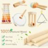 715FOApxzbL._AC_SL1500 Baby Musical Instruments-Montessori Wooden Toys with Modern Boho Xylophone Tambourine, Neutral Colors Musical Toys for Toddlers 3+,Kids Preschool Educational Birthday Gifts.
