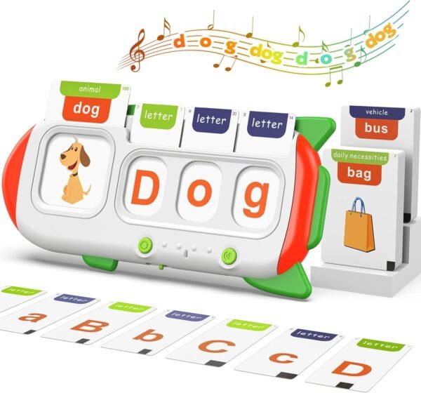 71A7oDKMb0L._AC_SL1500 Talking Flash Cards for Toddler 1 2 3 4 Year Olds, Language Learning Toys, Pocket Speech Therapy Toys, Autism Toys, Montessori Toys with 224 Words, Children's Sensory Learning Educational Toys