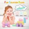 45PCS Magnetic Blocks Toddler Toys, Magnetic Building Blocks Magnet Toys, Magnetic Blocks for Kids ages 1-3 3-5 4-8, Sensory Montessori Toys Magnet Cubes Classroom Must Haves for Boys Girls Age 2-4