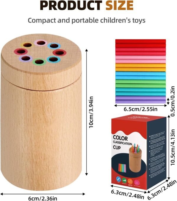 71iDZSG63xL._AC_SL1500 Montessori Toddler Toys for 1-3 Year Old, Wooden Educational Toys for Toddlers, Color Sorting Preschool Learning Activities, Educational Developmental Fine Motor Sensory Games, Gift for Infant