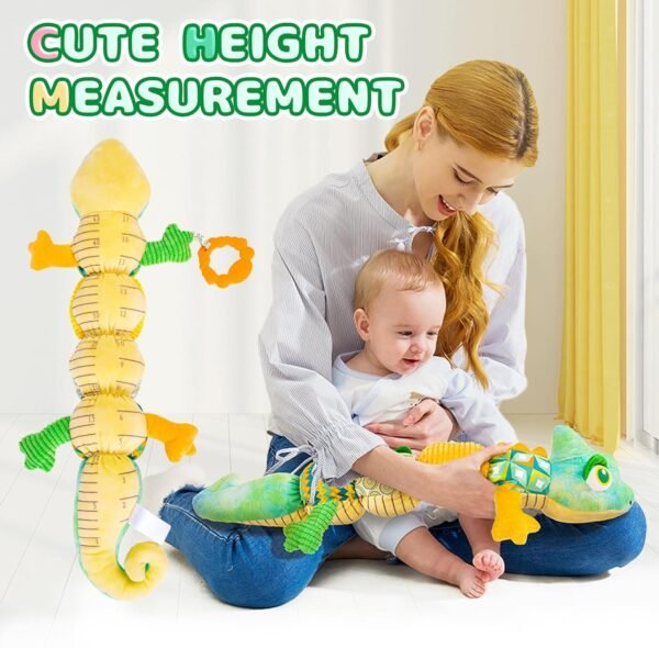 71nqQfm7fBL._AC_SL1500 Baby Toys 0-6 Months, Baby Musical Toys, Infant Toys Stuffed Animal Toys with Rattles, Crinkle, Bell, Baby Teething Toys for Tummy Time Newborn Sensory Boys Girls 0 3 6 12 Months (Green Chameleon)