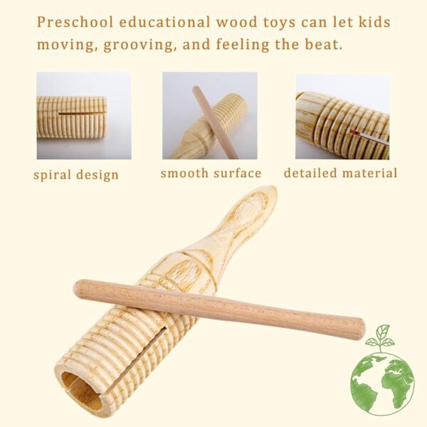 71wgHEEZiAL._AC_SL1500 13 Pack Kids Musical Instrument, Wooden Toddler Percussion Toy Set, Baby Montessori Toys for 2-12 Years Old, Preschool Educational Musical Toys for Children Early Learning