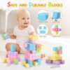 45PCS Magnetic Blocks Toddler Toys, Magnetic Building Blocks Magnet Toys, Magnetic Blocks for Kids ages 1-3 3-5 4-8, Sensory Montessori Toys Magnet Cubes Classroom Must Haves for Boys Girls Age 2-4