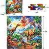 Jigsaw Puzzles for Kids Ages 6-8 8-10-Dinosaur Puzzle 200 Pieces Relax Kids Puzzles Ages 6-8 10-12 -Learning Educational Toys Gift for Boys and Girls Toddler