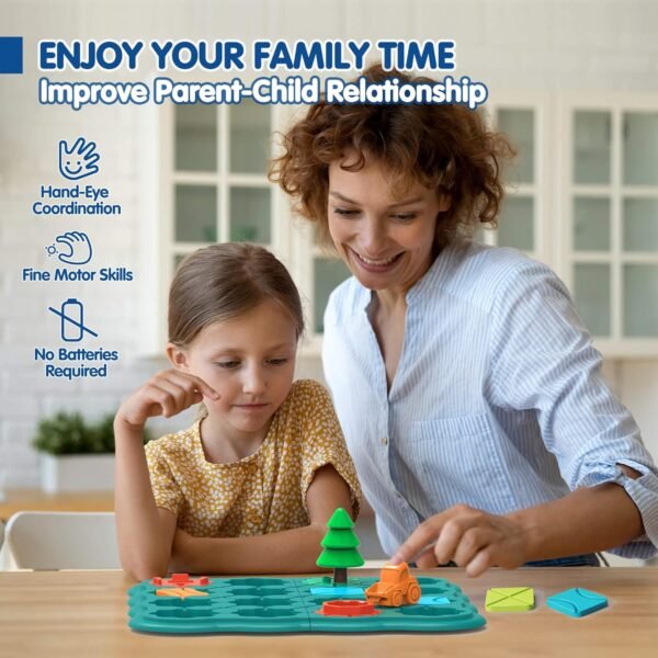 81Ir_QKnk-L._AC_SL1500 Kids Toys STEM Board Games - Logic Road Builder Brain Teasers Puzzles for 4 5 6 7 Year Old Boys Girls, Educational Montessori Birthday Gifts for Ages 4-8 Preschool Classroom Learning