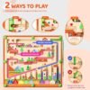 Magnetic Color and Number Maze, Montessori Toys for 3+ Year Old, Wooden Puzzle Activity Board, Fine Motor Skills Toys for Toddlers and Kids Boys Girls Preschoolers 3 4 5 Years Old