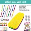 Friendship Bracelet Making Kit Toys, Ages 7 8 9 10 11 12 Year Old Girls Gifts Ideas, Birthday Present for Teen Girl, Arts and Crafts String Maker Tool, Bracelet DIY, Kids Travel Activity Set
