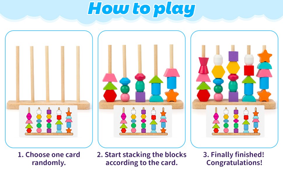 How to Play the Wooden Sequencing Toys