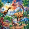 Jigsaw Puzzles for Kids Ages 6-8 8-10-Dinosaur Puzzle 200 Pieces Relax Kids Puzzles Ages 6-8 10-12 -Learning Educational Toys Gift for Boys and Girls Toddler