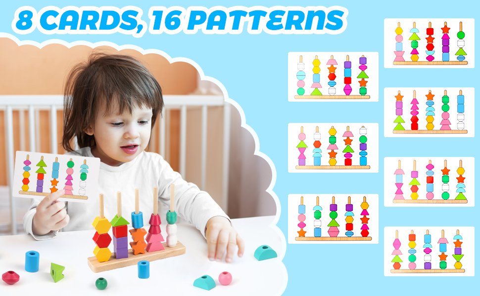 8 CARDS WITH 16 PATTERNS 