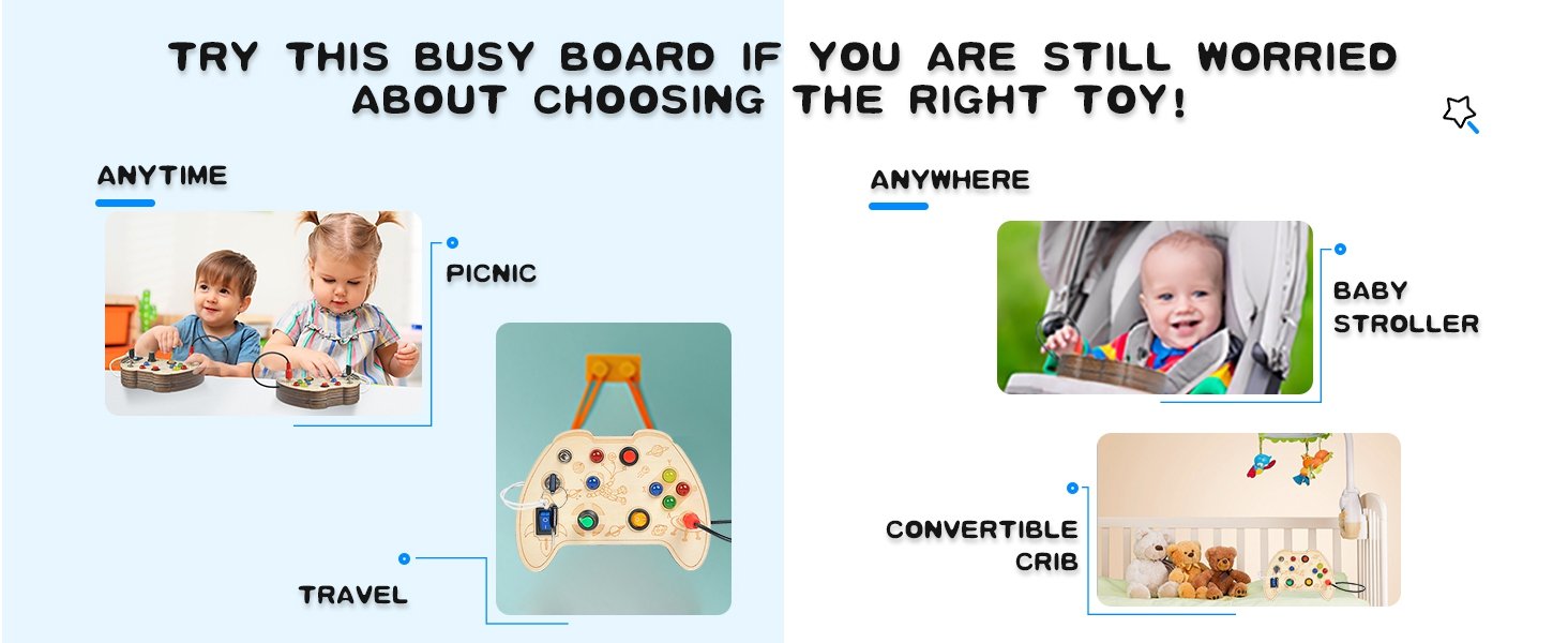 busy board sensory toys for autistic children